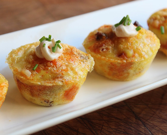 Rellenos cremosos para preparar mini quiches