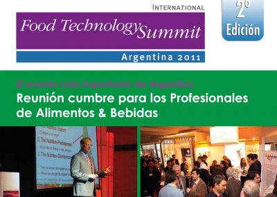 Brochure para venta de Conferencias Internacionales – Sector Food Technology
