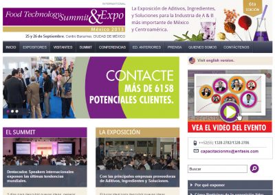 Desarrollo Web de Evento de Food Technology para México