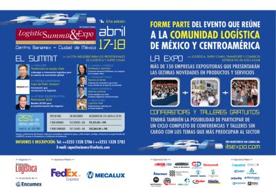 Aviso doble página para revista especializada