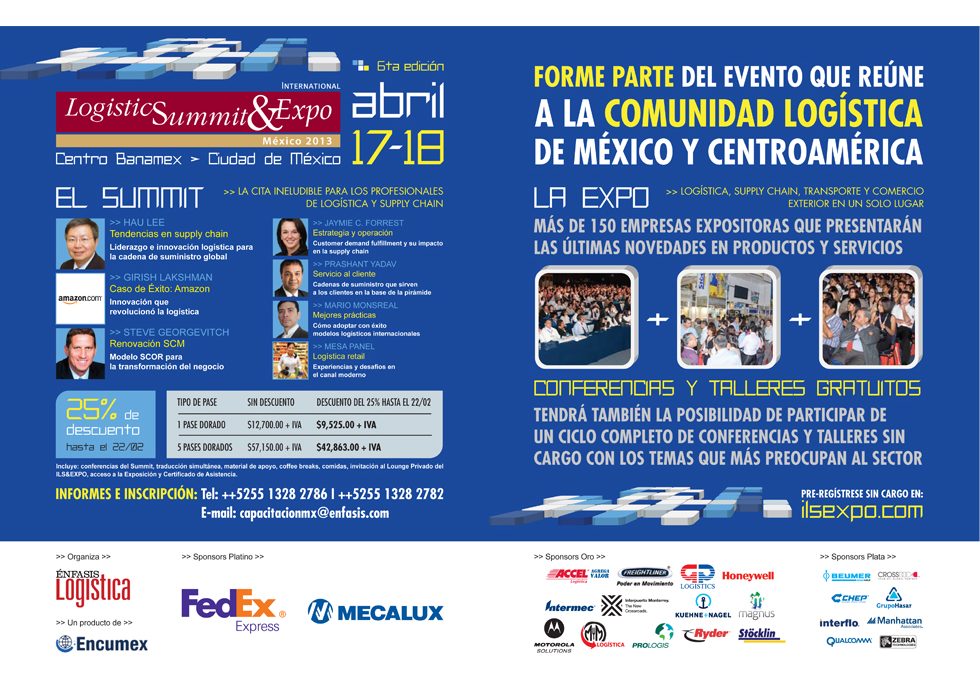 Aviso doble página para revista especializada