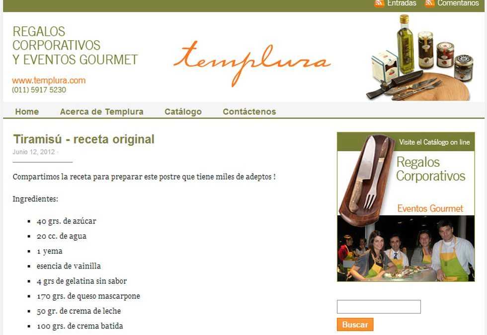 Diseño y lanzamiento del blog de Templura